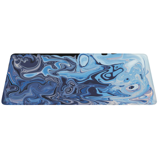 Mousepad Suminagashi style (Azul)