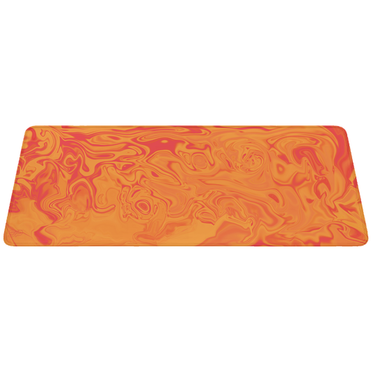 Mousepad Suminagashi style (Naranja)