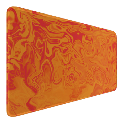 Mousepad Suminagashi style (Naranja)