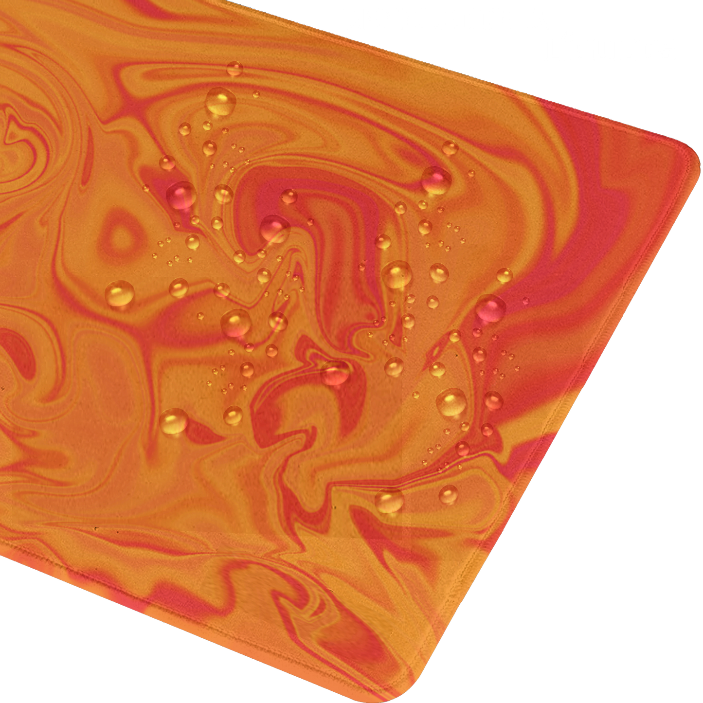 Mousepad Suminagashi style (Naranja)
