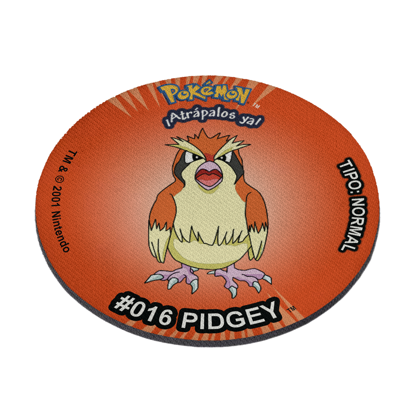Mousepad estilo tazo Pidgey