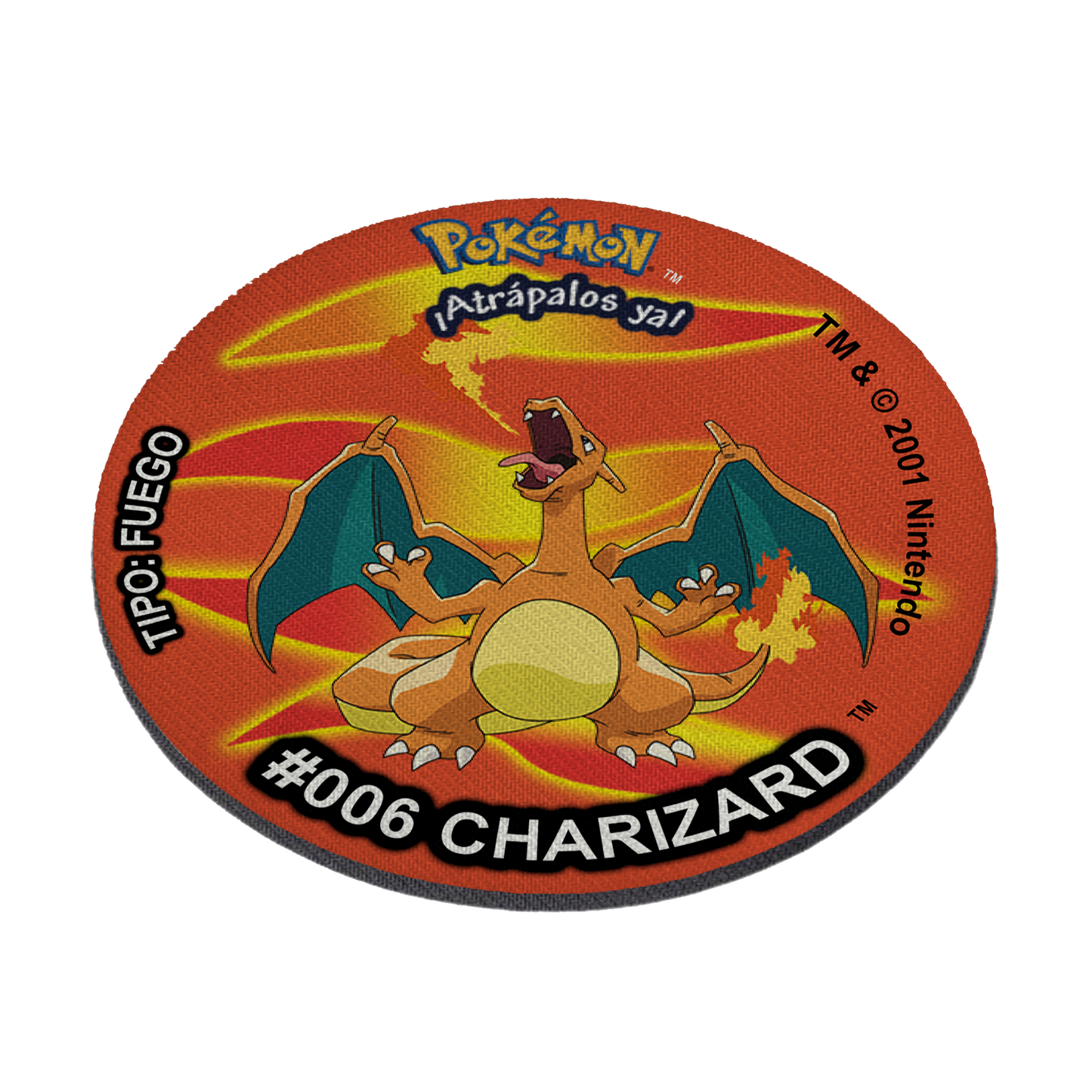 Mousepad estilo tazo charizard