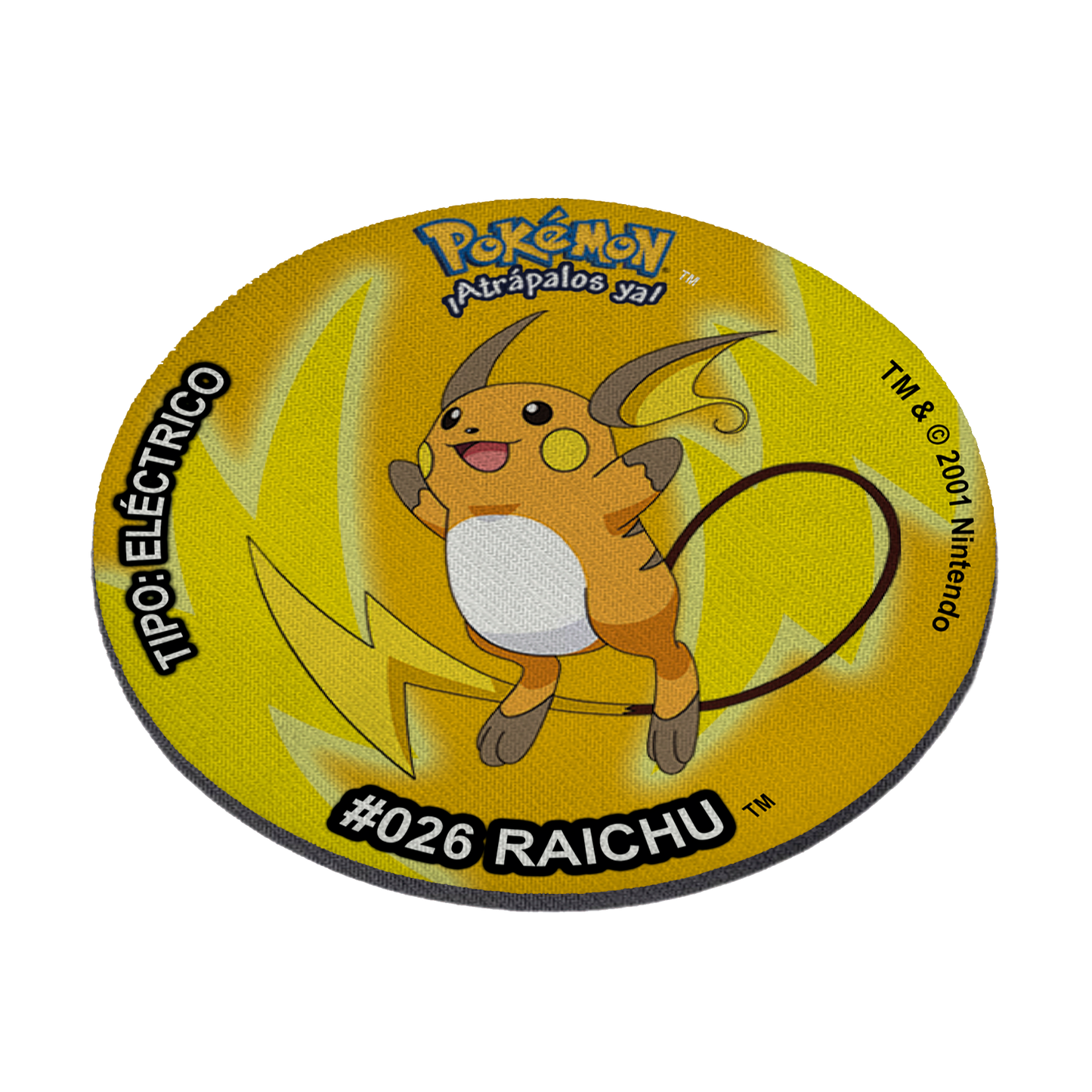 Mousepad estilo tazo Raichu