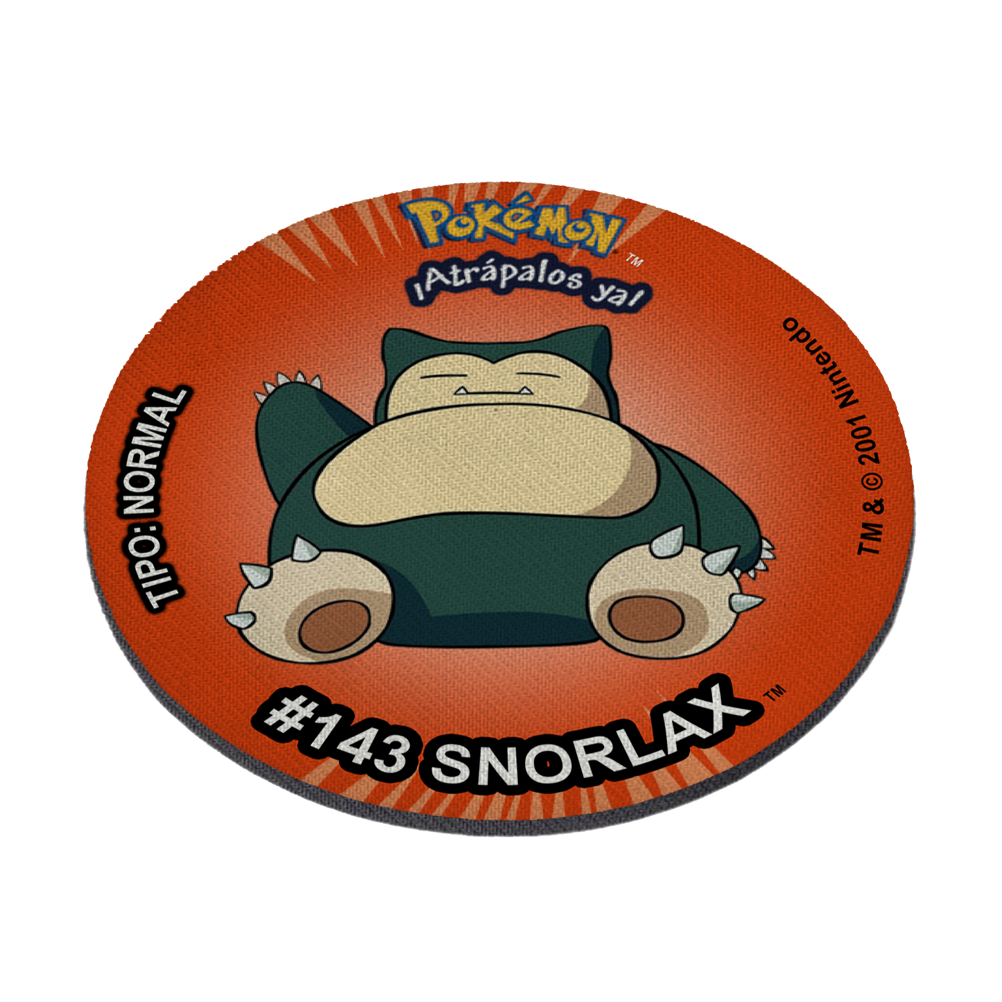 Mousepad estilo tazo Snorlax
