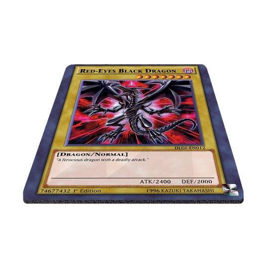 Mousepad Carta Yu-gi-oh Dragón Negro de Ojos Rojos