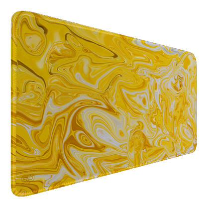 Mousepad Suminagashi style (Amarillo)
