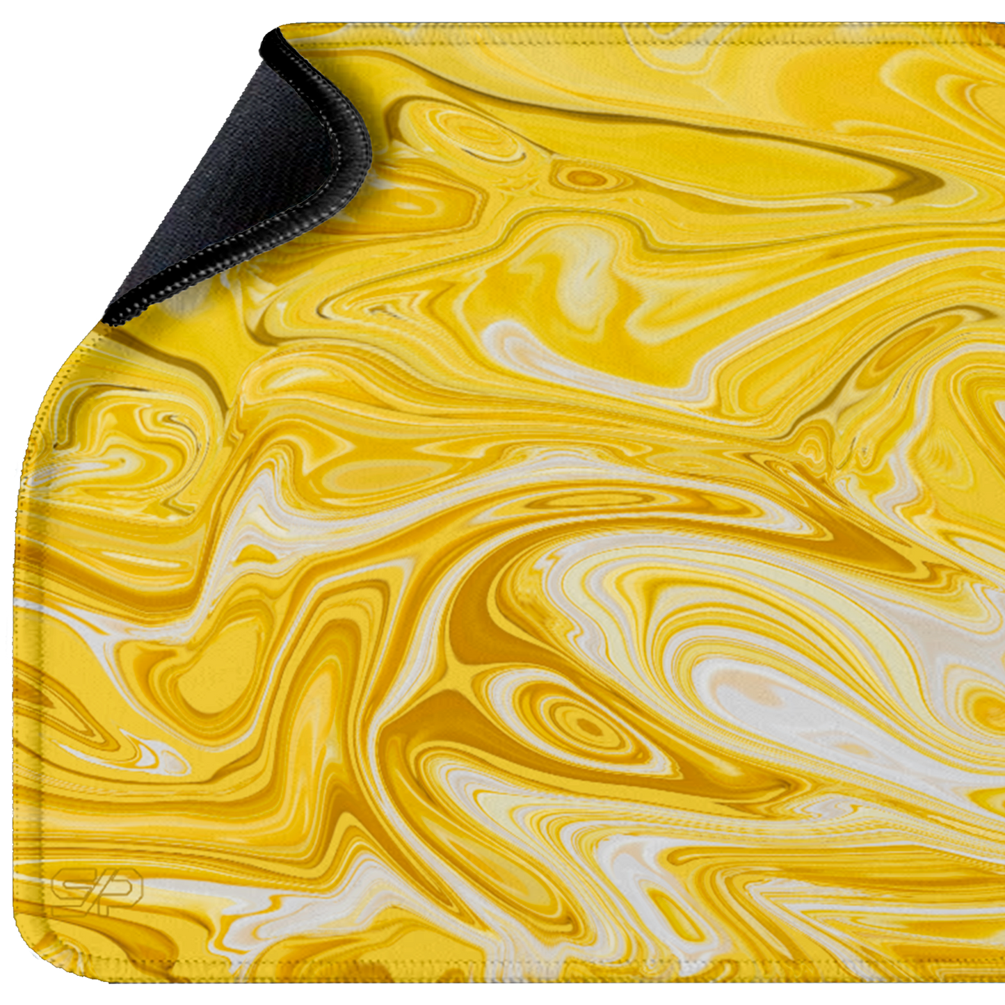 Mousepad Suminagashi style (Amarillo)