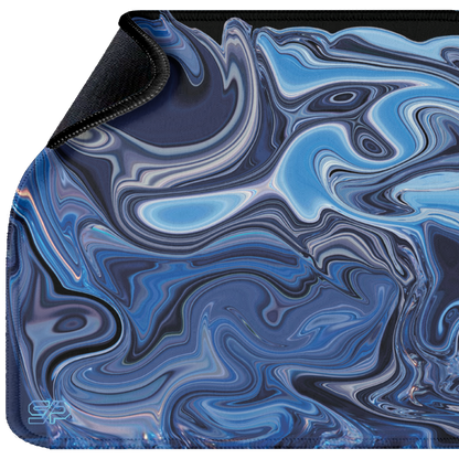 Mousepad Suminagashi style (Azul)
