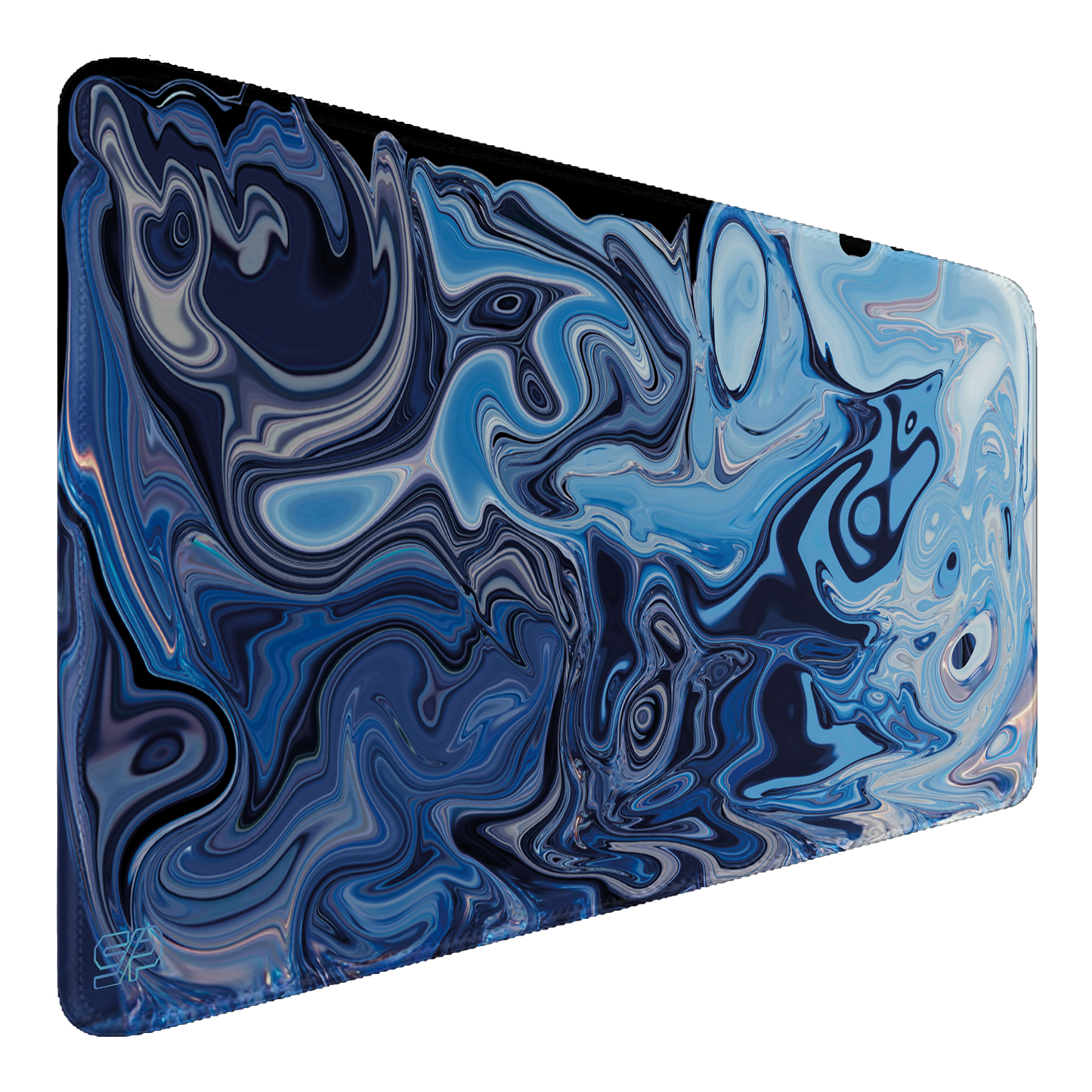 Mousepad Suminagashi style (Azul)