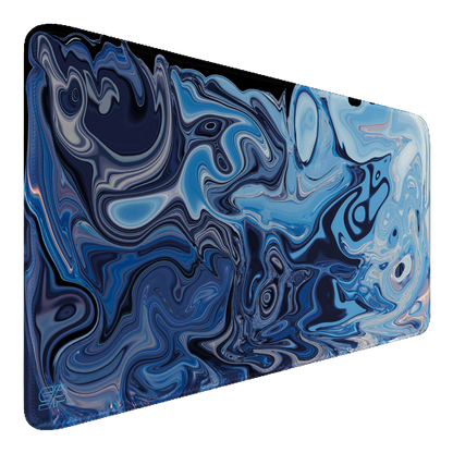 Mousepad Suminagashi style (Azul)