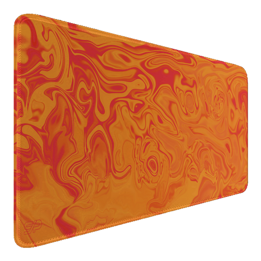 Mousepad Suminagashi style (Naranja)