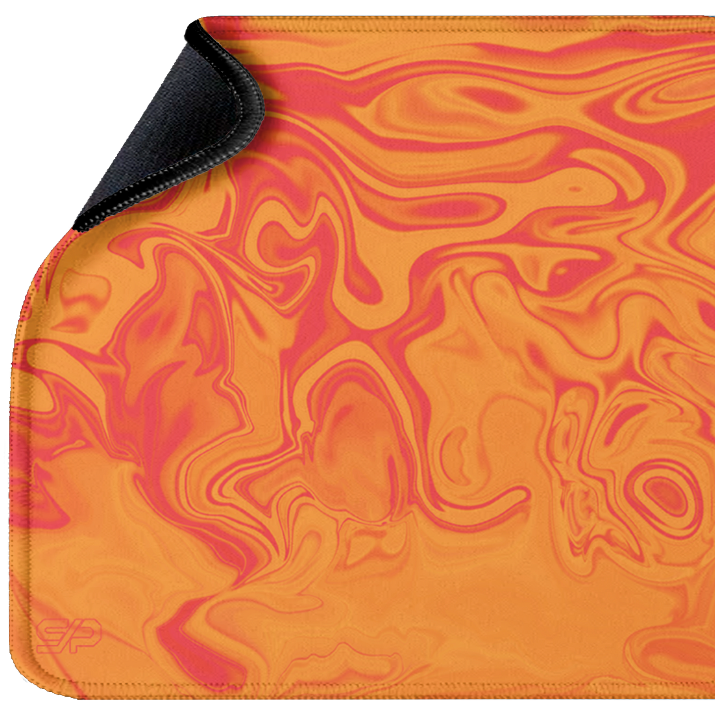 Mousepad Suminagashi style (Naranja)