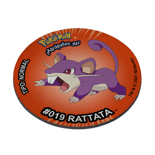 Mousepad estilo tazo Rattata