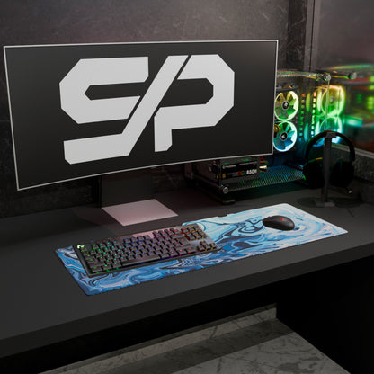 Mousepad Suminagashi style (Azul)