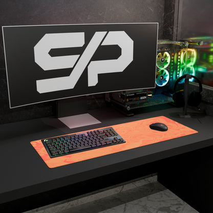 Mousepad Suminagashi style (Naranja)