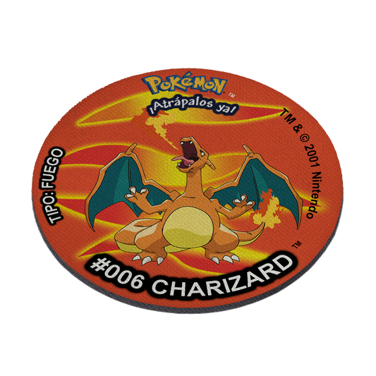 Mousepad estilo tazo charizard
