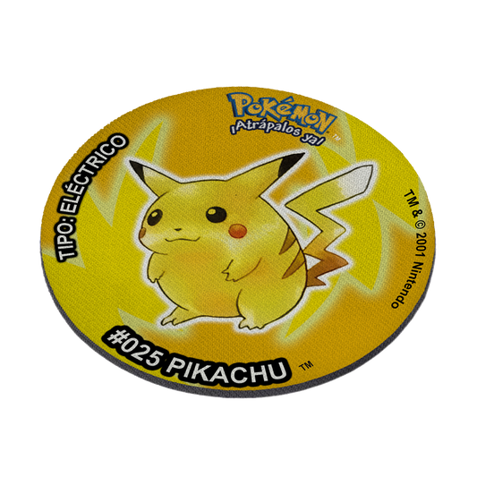 Mousepad estilo tazo Pikachu Pikachu Gordito