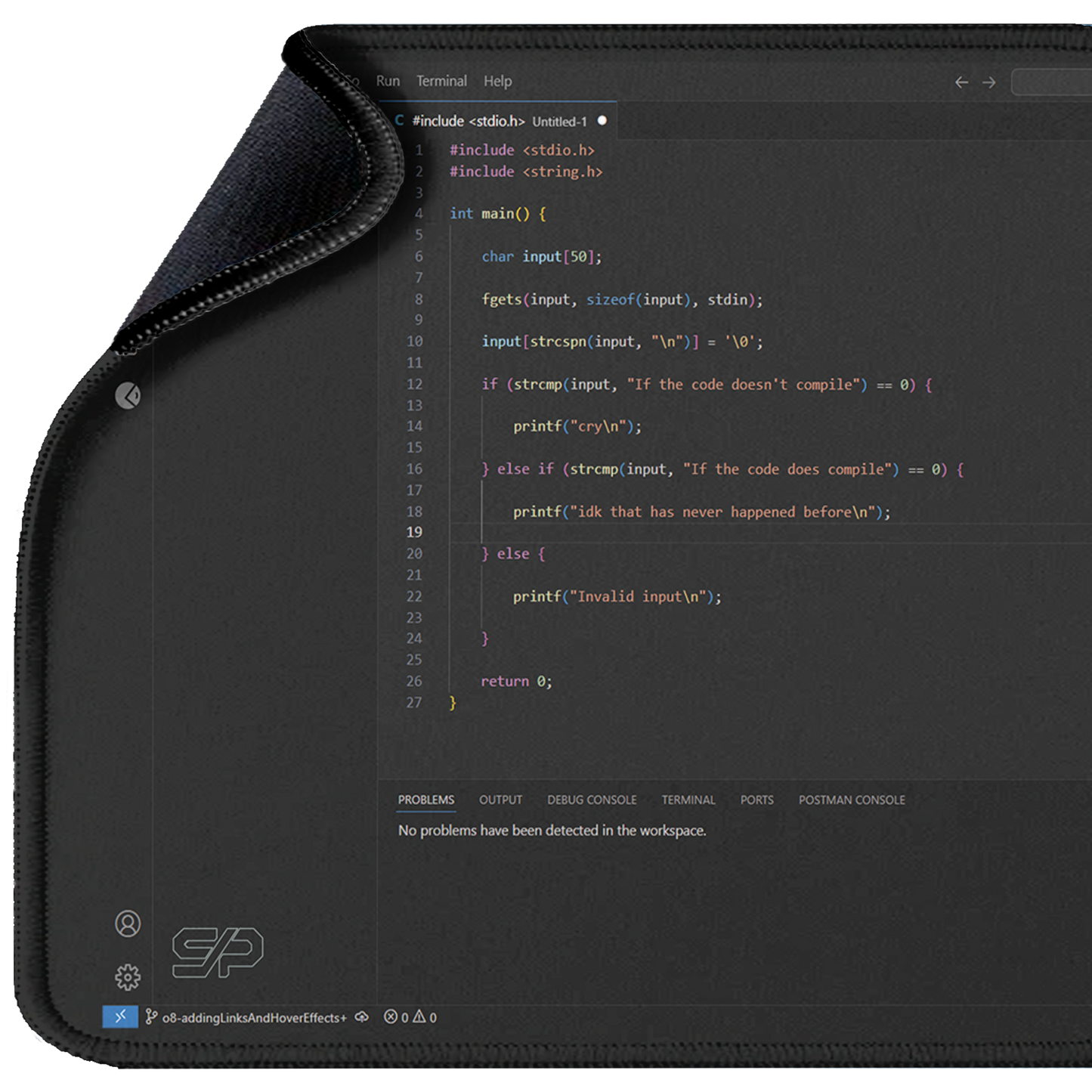 Mousepad UI Visual Studio